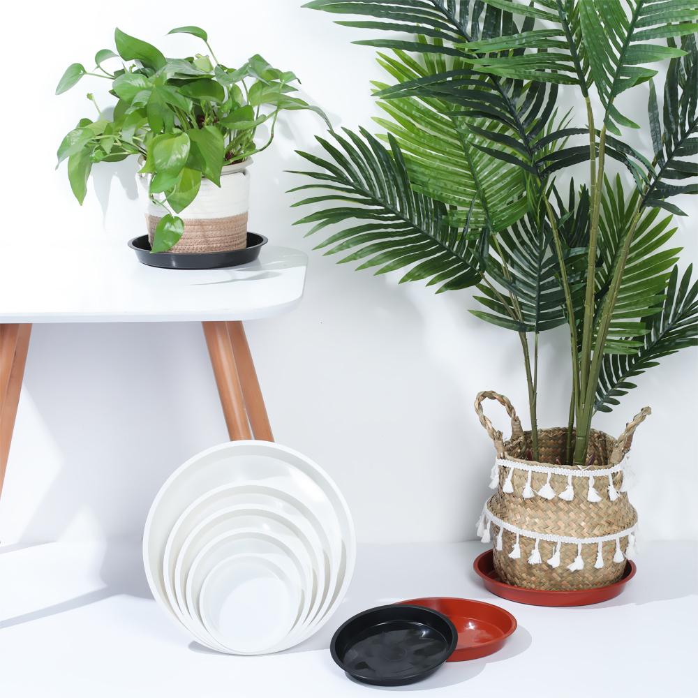 3Pcs Heavy Duty Flower Pot Durable Plant Saucer Indoor Outdoor Drip Trays Plastic Tray Saucers