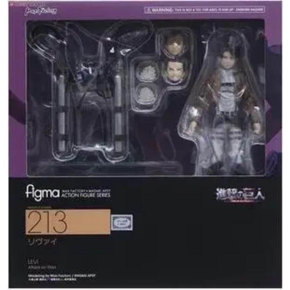 Figma 3 Stiliaus Attack on Titan Anime Shingeki no Kyojin Žvalgybos Legionas Levi Dėžėje PVC Veiksmo Figūrėlės Modelis Žaislas Dovana