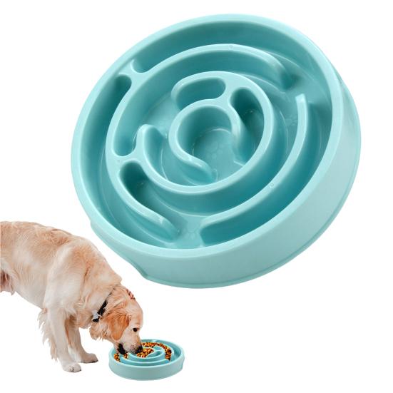Slow Feeder Dog Bowl Slow Feeding Pet Bowl Maze Puzzle Bowl Prevents