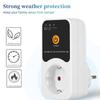 Automatic Voltage Protector Socket AC 220V Adjustable 16A Power Surge Protector EU Plug Socket Voltage Safe Refrigerator Protect