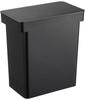 Yamazaki luftdichter Reis 20 kg mit Messbecher B41 x T24 x x x Turm Feuchtigkeit und Oxidation Rollen Produkt 5426 Behälter, Fassungsvermögen, Becher, Schwarz, Ca.