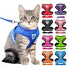Pet Cat Harness Adjustable Mesh Walking Lead Leash Puppy Vest Polyester Breathable Kitten Accessories Ideal for Small Medium Dog High Quality