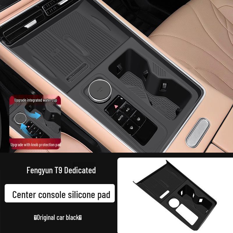 Silikon Anti-Rutsch-Matte für Chery Fengyun T9 Konsole & Getränkehalter