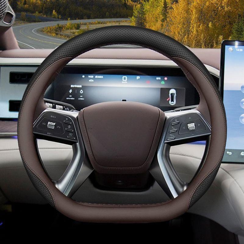 For Denza Z9GT Z9 GT 2026 2026 Car Steering Wheel Cover Napa Leather Anti Slip Car Handle Covers Auto Interior Accessories