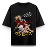 2026 Summer One Piece Retro Cosplay Tshirt Unisexs Oversize Casual Cotton Printed Shortsleeved Unisex Childrens Sports Shirt