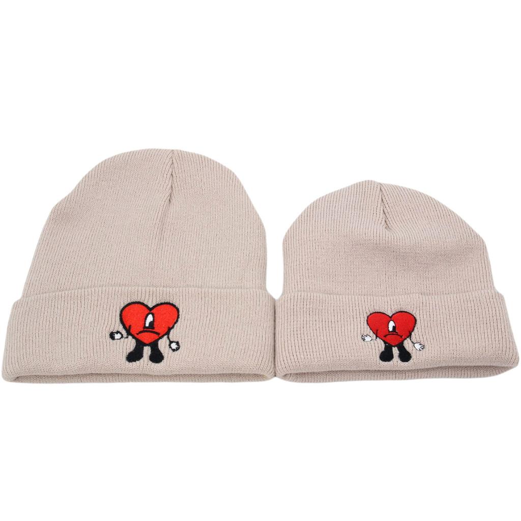 Bad Bunny Knit Hat For Kids And Adults Winter Warmth Windproof Beanie With Rolled Brim