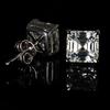 Synthetic White Moissanite Earring 15 Ct Square Cut Pair Gemstone Jewelry Gift