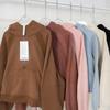 Women's Half-Zip Terry Hoodie: Autumn & Winter Loose Fit Sweatshirt with Plus Velvet for Yoga & Casual Wear