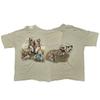 Wolves Wraparound Graphic Double Sided T-Shirt - "Naubinweay, MI" - Size Large Unisex T-Shirt