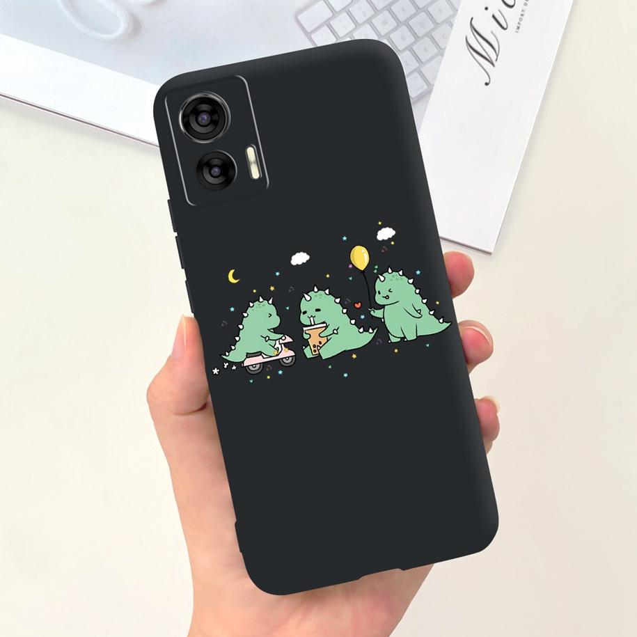 For Motorola Edge 30 Neo Case XT2245-1 Cute Cartoon Cat Painted Bumper Soft Silicone Cover For Motorola Edge 30 Lite 2022 Fundas