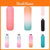 Colorful Gradient Plastic Sports Water Bottle 1000ml Large Capacity Matte Finish High Temperature Resistance