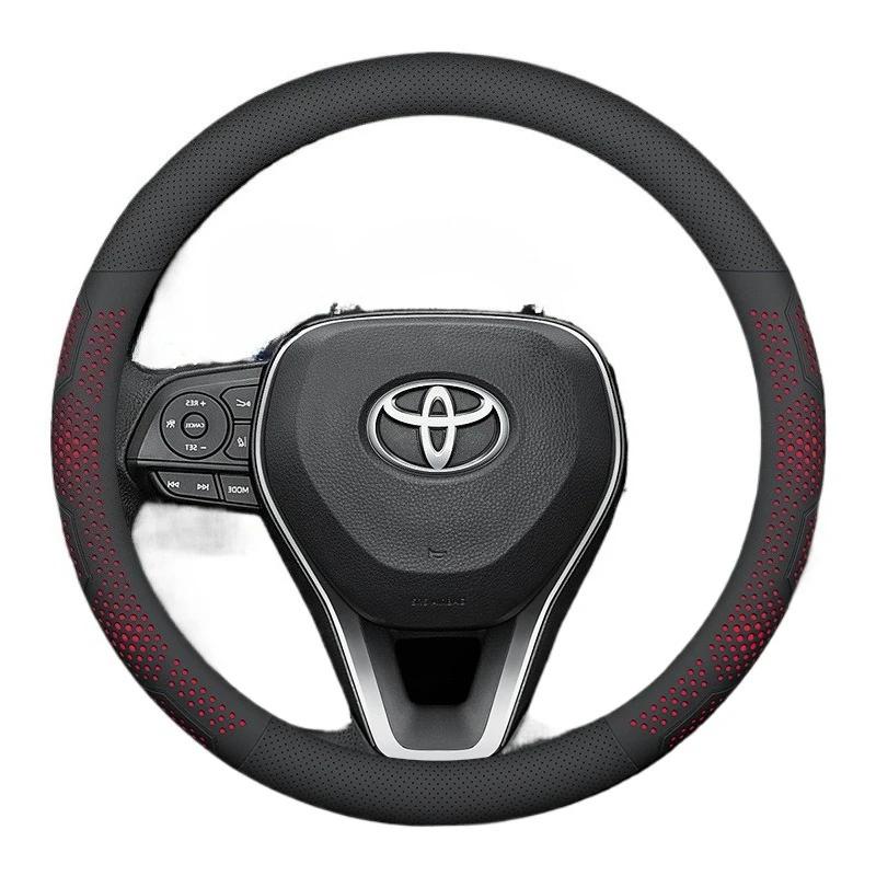 New Style Leather Car Steering Wheel Cover Toyota YARiS Cross Grand Highlander Vios Urban Cruiser Hyryder VOXY Aqua Premio EZ0