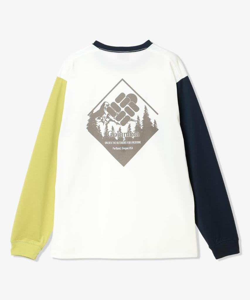 Urban Hike Graphic Long Sleeve PG3669 M Sea Salt Multi Back Print [Columbia] T-Shirt Men's