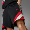 Adidas Originals Manchester Pattern Striped Printed Comfortable Badge Lace-Up Casual Shorts Men Shorts Black IS6523