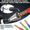 Wire Twister Tool Electrical Power Drill Wire Connector Heat-Resistant Rustproof Reusable Wire Nut Twister Cable Stripping Tool