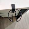 Home Clip On Table Cup Holder Vertical Horizontal Mount Anti Spill Office Desktop Mug Rack Metal Clamp Water Bottle Storage Tray