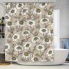 Vintage Floral Shower Curtain Decorate Your Bathroom with This Beautiful White Daisy Print Perfect for Home or Office Use. 180X