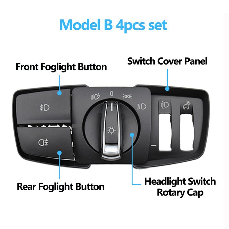 HeadLamp Rotary Foglight Button Headlight Switch Cover Panel For BMW 1 2 3 4 Series F20 F45 F30 F31 61319265300