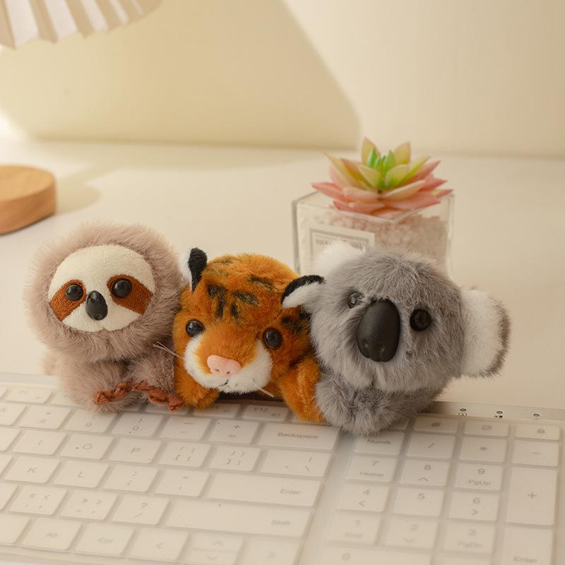 Cute Magnetic Animal Tiger Rabbit Refrigerator Sticker Plush Toy Doll Koala Doll Children Soothing Rag Doll