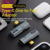 2-in-1 Type C 3.2 OTG Splitter 10Gbps Gegevensoverdracht USB C naar USB 3.2 Adapter USB C naar USB Adapter voor iPhone 15 Tablet Macbook
