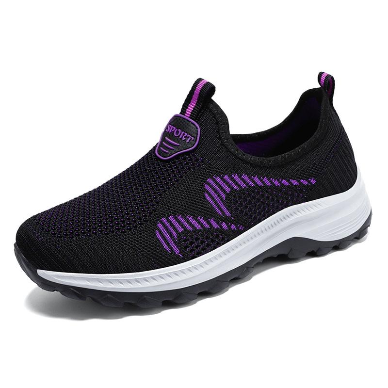 Shoes Women's Summer Mesh Shoes Middle-aged and Elderly Casual Sports Shoes Old Beijing Walking Shoes Soft Sole Not Tired Mother Shoes