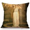 Aestheticism Master John Waterhouse Ancient Greek Myths Goddess Oil Painting Sofa Pillow Case Young Girls Linen Cushion Cover
