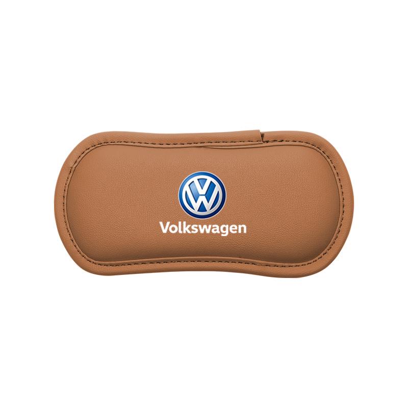 Leather Car Knee Pad Elastic Leg Cushion Armrest Pad Accessories Key For Volkswagen VW Golf  Caddy T-Cross T-ROC T5 ID3Touran CC Zr7