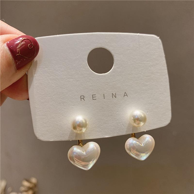 New Fashion Contracted Square Imitation Pearl Fine Earrings Joker Sweet Elegant Temperament Women Drop Earrings Jewelry