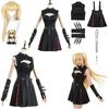 Anime Death Cosplay Jelmez Ruha Szett Nyaklánccal Parókával Misa Amane Fekete Sorozat Halloweeni Színpadi Teljes Öltözet