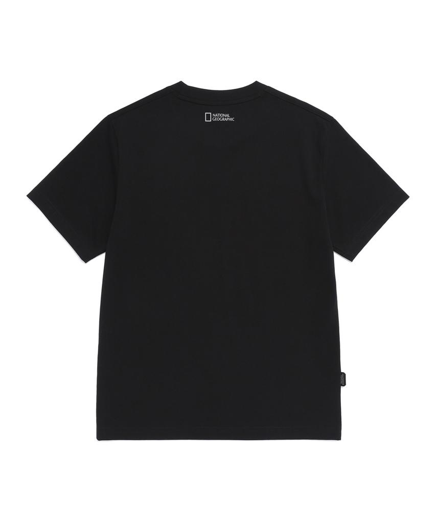 NATIONALGEOGRAPHIC N265Uts920 Neod Kurzarm-T-Shirt mit großem Logo Schwarz