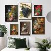 Nordische Leinwandmalerei Klassische Blumige Rahmenlose Leinwandmalerei Wohnzimmer Poster Dekoration