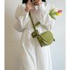 New Green PU Leather Crossbody Bags Fashion Women's Shoulder Bags Small Flap Handbags with Purses Ladies Commuter Retro Bags