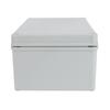 Power Junction Box with Mounting Plate ABS Plastic DIY Electrical Project Box IP67 Waterproof Gray