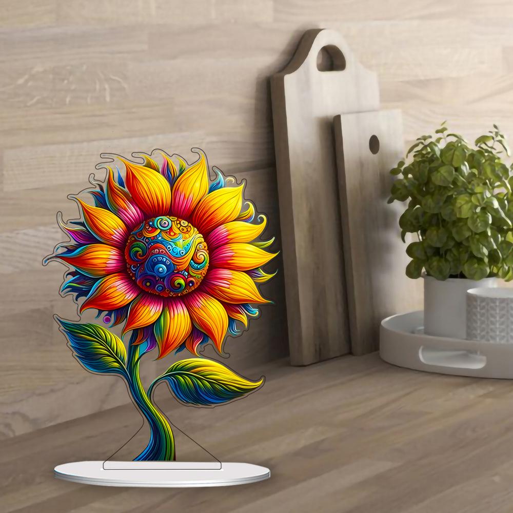 Cartoon Sunflower Pattern, Creative Decoration, Home Living Room Decoration, Entrance Desk Decoration, Decoration, Gift Giving, Birthday Gift