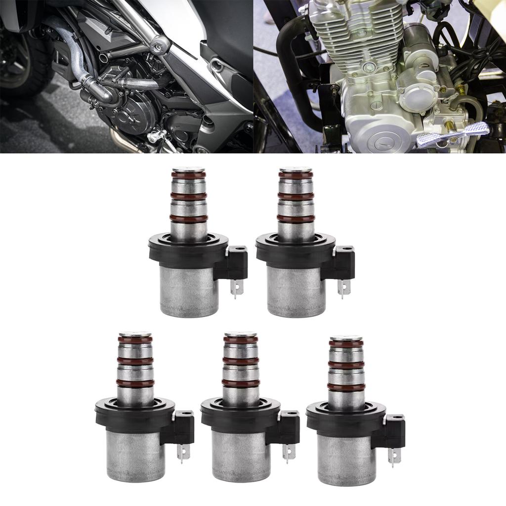 5-piece/set Upgraded Metal Transmission Solenoid Valves for F4A41 Efficient & Reliable Transmission Shift Solenoid Set
