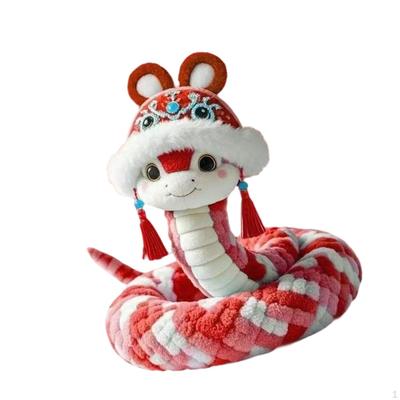 Chinese Snake Plush Toy Animal Doll for Home Holiday Hotel
