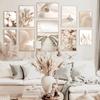Beige Flower Grass Picture  Wall Art Nordic MinimalistCanvas Painting Poster Scenery Print Modern Home Decor Living Room Design
