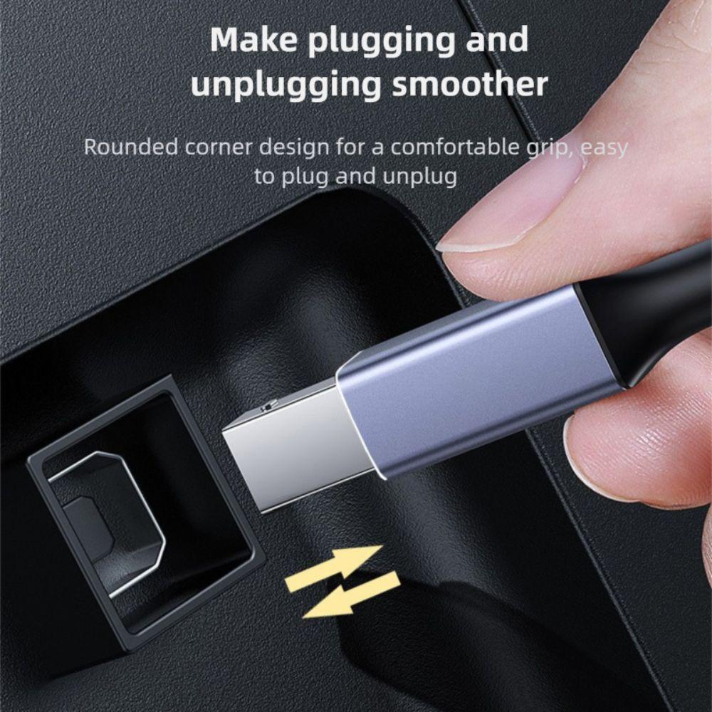 Male to Male USB C to USB B 3.0 Cable Braided Nylon Gold Plated Scanner Wire Durable High Speed SSD Line for Epson/HP/Canon