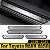 For Toyota RAV4 XA50 Hybrid 2019 2020 2021 2022 2023 2024 Car Threshold Door Sill Decoration Strip Welcome Pedals Cover Pad