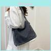 Borsa in Denim da Donna con Chiusura a Zip e Tasche Interne per l'Uso Quotidiano