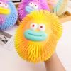 Yousheng Cartoon Bouche Saucisse Balle Anti-Stress Soulagement de l'Anxiété Longs Cheveux Grands Yeux Balle Jouet Fidget Exercice Main Balle Lumineuse Jouet Sensoriel