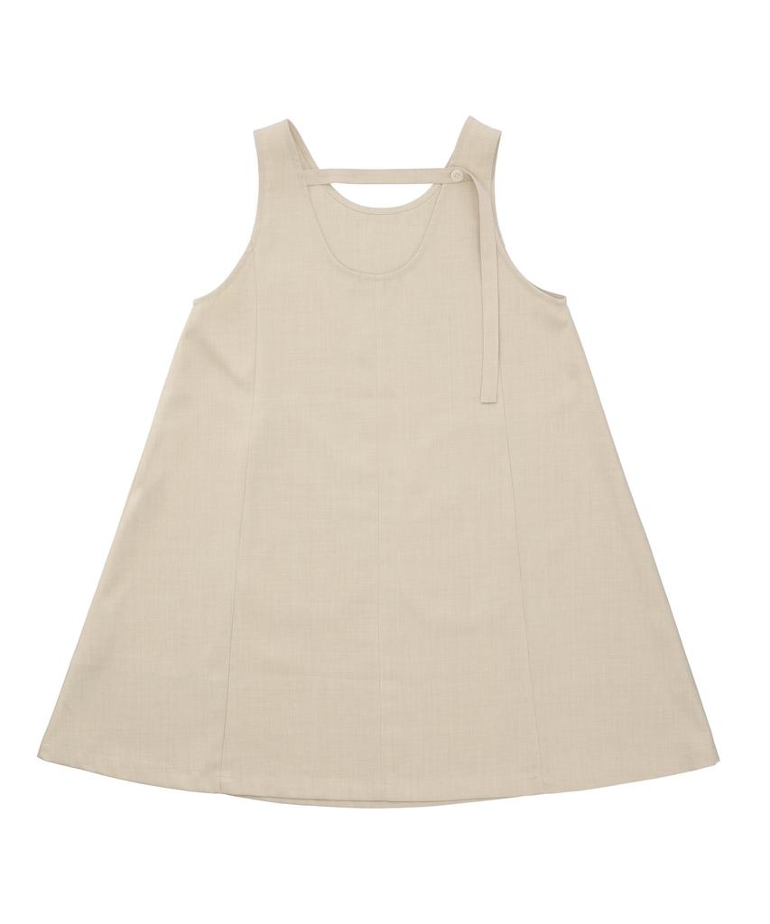 Deliscent Back Point Dress [Beige]