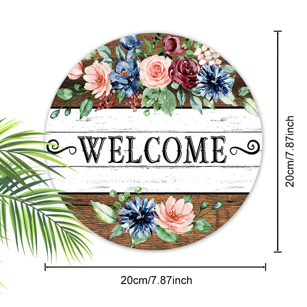 Panneau décoratif suspendu en bois, panneaux de bienvenue, décorations d'intérieur ou de jardin, pendentifs plats 2D, cadeaux de pendaison de crémaillère pour des amis