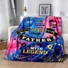 Liebesbrief Papa Decke Weich Warm Gemütlich Geeignet für Sofa Sessel Büro für Alle Anlässe Modern Bestes Feiertagsgeschenk für Freunde Familie