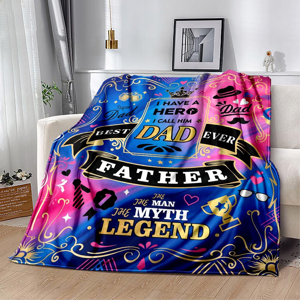 Liebesbrief Papa Decke Weich Warm Gemütlich Geeignet für Sofa Sessel Büro für Alle Anlässe Modern Bestes Feiertagsgeschenk für Freunde Familie