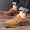 Lässige Herren Lederschuhe mit dicker Sohle Modischer minimalistischer Designstil Outdoor Freizeit Walking Büro Party Jugendschuhe