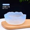 Glass Bowl Gradient Salad Bowl Fruit Large Pink High Value Small Round Salad  Lotus Fog Bowl Kitchen Tableware