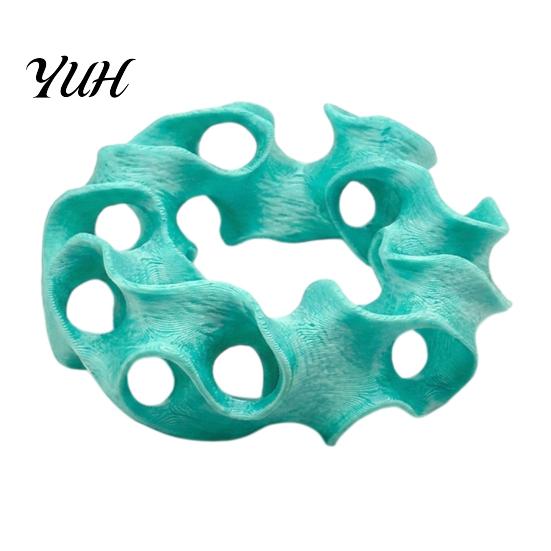 Aquarium Fish Shelter 3D Printed Hideout Cave, Wavy Hollow Ring Shrimp Shelter, Landscape Accessories Breeding Hiding Hole Decor, Tank Ornament