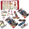 Finger Skateboard Weihnachts-Adventskalender 24 Tage Countdown-Kalender Finger Skateboard Spielzeug Set Überraschung Blind Box Für Kinder