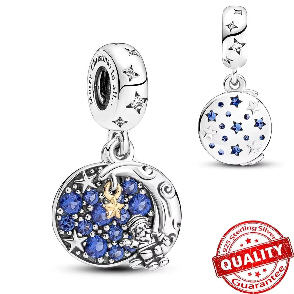 Christmas copper Charm Bead Charms Santa Claus Reindeer Christmas Tree Snowman Elk Bead Compatible With Authentic Bracelets Necklaces Jewellery